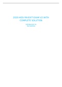 2022 HESI RN EXIT EXAM V2 WITH COMPLETE SOLUTION