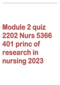  Nurs 5366 Module 2 2202- 401 princ of research in nursing 2023