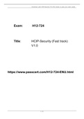 H12-724-ENU HCIP-Security (Fast track) V1.0 Exam Dumps