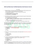  2023 3p Nisha Exam Verified Questions And Answers Correct