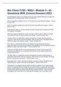 Bio Chem C785 - WGU - Module 3 - all Questions With Correct Answers 2023