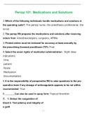 Periop 101: Medications and solutions Quiz 2022 with complete solution