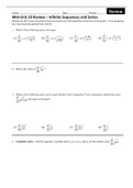 Class notes Math 151 