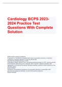 Bundle For BCPS 2023 Exam Questions And Answers All Correct