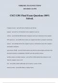 CSCI 1301 Final Exam Questions 100% Solved.