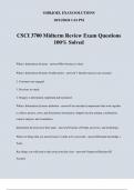 CSCI 3700 Midterm Review Exam Questions 100% Solved