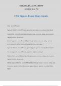 CSX Signals Exam Study Guide.