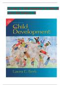 Child Development, 9th Edition TEST BANK by Laura E. Berk, Verified Chapters 1 - 15, Complete Newest Version