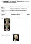 APR Module 3 Lab 3: Osteology - The Appendicular Skeleton Questions and Answers 