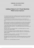 Audinate Dante Level 1 Exam Questions With Correct Answers