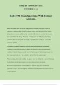 EAB 4798 Exam Questions With Correct Answers