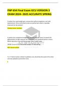 FNP 654 Final Exam GCU VERSION 3  EXAM 2024- 2025 ACCURATE SPRING