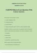 EAB4798 Midterm Exam Questions With Correct Answers.