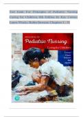 TEST BANK For Principles of Pediatric Nursing Caring for Children, 8th Edition by Kay Cowen; Laura Wisely, Verified Chapters 1 - 31, Complete Newest Version