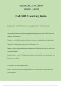 EAB 3002 Exam Study Guide.