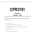 CPR3701 Assignment 1 Semester 1 2023