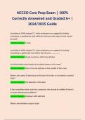 NCCCO Core Prep Exam | 100% Correctly Answered and Graded A+ | 2024/2025 Guide