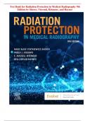 Test Bank for Radiation Protection in Medical Radiography 9th Edition by Sherer, Visconti, Ritenour, and Haynes