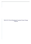 NRS 513VN Week 8 Benchmark Capstone Project Change Proposal