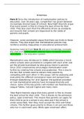 Unit 1: Education In Sociology (30 marker) A* -  Applying material from Item B and your knowledge, evaluate the view that marketisation policies have increased diversity and choice in the education system.