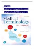 TEST BANK For Medical Terminology Get Connected, 3rd Edition, Verified Chapters 1 - 17, Complete Newest Version