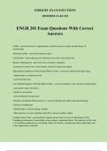 ENGR 201 Exam Questions With Correct Answers