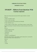 ENGR297 – Midterm Exam Questions With Correct Answers