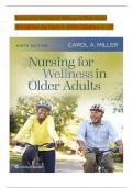 TEST BANK For Nursing for Wellness in Older Adults, 9th Edition by Carol A. Miller, Verified Chapters 1 - 29, Complete Newest Version