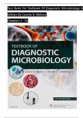 TEST BANK For Textbook of Diagnostic Microbiology, 6th Edition By Connie Mahon, All 41 Chapters Covered, Verified Latest Edition