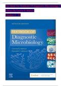 TEST BANK For Textbook Of Diagnostic Microbiology, 7th Edition By Connie R. Mahon, Verified Chapters 1 - 41, Complete Newest Version