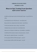 Bluecrest Epic Training Exam Questions And Correct Answers