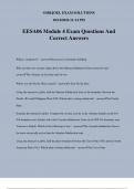 EESA06 Module 4 Exam Questions And Correct Answers