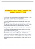 Wastewater Class B Texas Questions And Answers Graded A+ 2024.