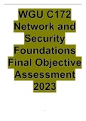 WGU C172 Network and Security Foundations Final Objective Assessment 2023