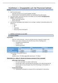 Samenvatting Financiële analyse en kredieten - examenuitslag: 14/20 (leerkracht P. Ferryn