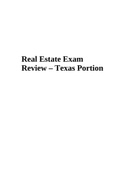 Real Estate Exam Review – Texas Portion