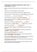 HARTMAN-S NURSING ASSISTANT CARE- UNIT 1 - CHAPTERS 1,2,3,4,5