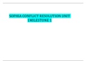 SOPHIA CONFLICT RESOLUTION UNIT 1MILESTONE 1