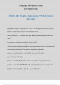 EXSC 387 Exam 1 Questions With Correct Answers