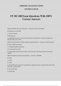 F5 101 100 Exam Questions With 100% Correct Answers