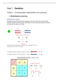 Biologie theorie: overerving ( leerstof toelatingsexamen)