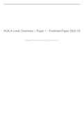  CHEMISTRY V1/V2, AQA-A-Level Chemistry Bundled - QUESTIONS and answers bundle 2023/2024