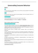 Samenvatting  Consumer Behavior (ENTMKT09J3)