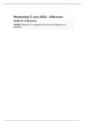 OCR MERGED QUESTION PAPER AND MARK SCHEME GCSE (9–1) BUSINESSJ204/02 BUSINESS 2: OPERATIONS, FINANCE AND INFLUENCES ON BUSINESS FOR JUNE 2024