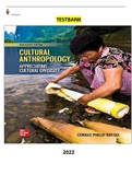 Title: Test Bank for Cultural Anthropology;Appreciating Cultural Diversity 19th Edition by Conrad Kottak - Complete, Elaborated & Latest Test Bank. ALL Units (1-15) Included & Updated