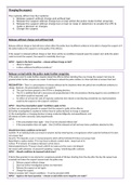 Detailed exam style structure and notes on charging a suspect