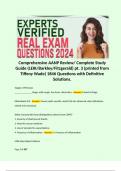 Comprehensive AANP Review/ Complete Study Guide (LEIK/Barkley/Fitzgerald) pt. 3 (printed from Tiffeny Wade) 1846 Questions with Definitive Solutions.  