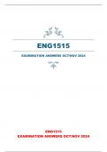 ENG1515 EXAMINATION ANSWERS OCT/NOV 2024