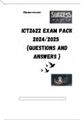 ICT2622 EXAM PACK 2024/2025  {QUESTIONS AND ANSWERS }