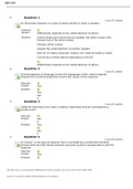 ABA 603 Week 4 Test- Questions and Answers/National University College